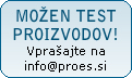 Možen je test proizvodov